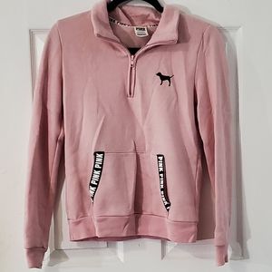 COPY - Victoria's Secret PINK Baby Pink Quarter Zip
